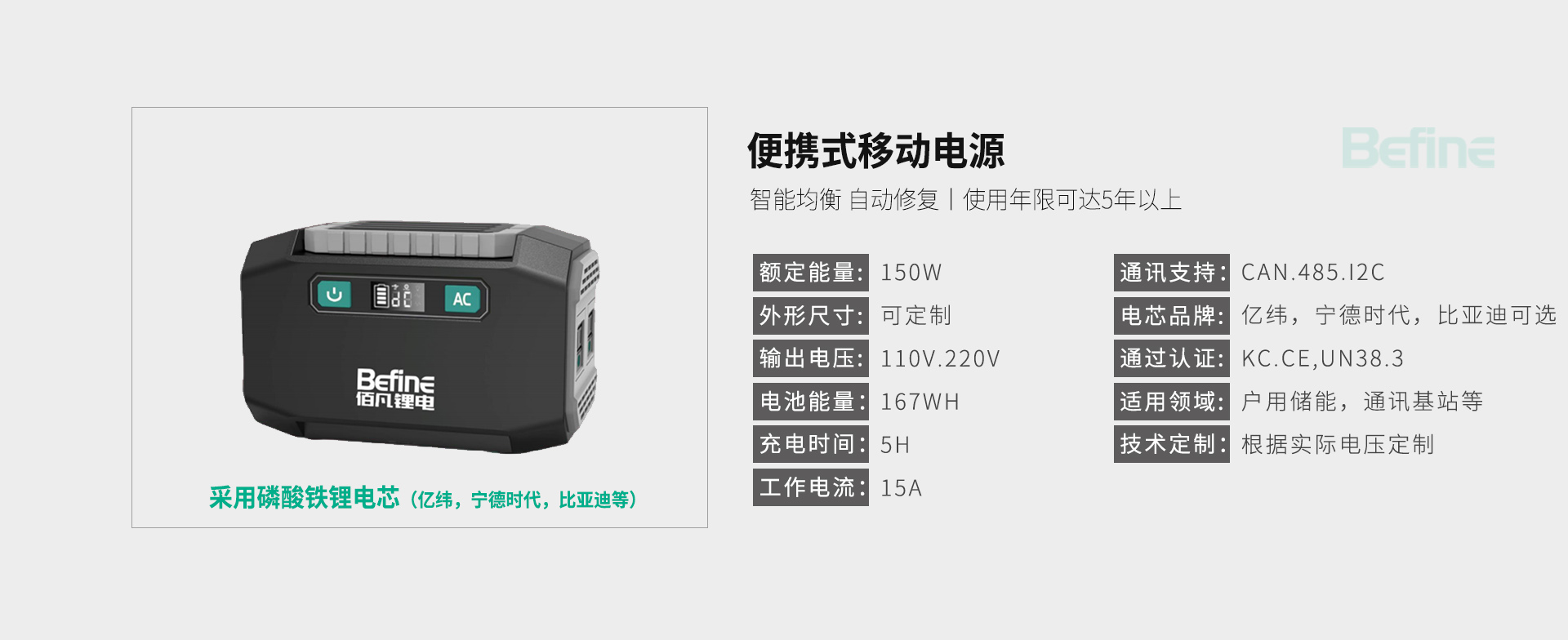 150W/167Wh便攜式移動電源(圖3)